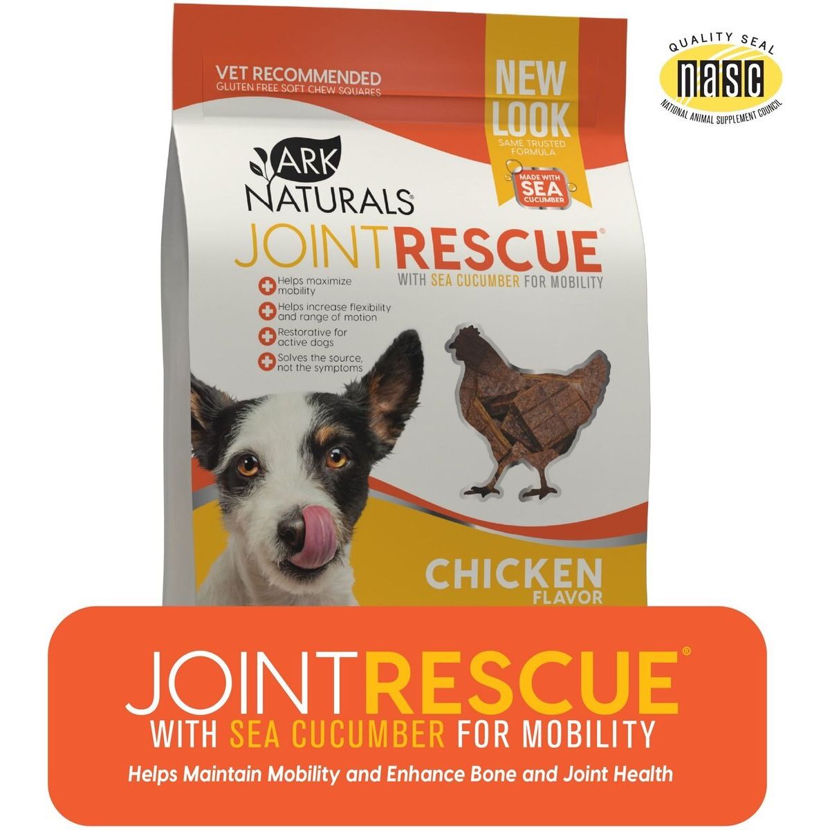 Joint Rescue Soft Chews Articulares, sabor Pollo. 255 g. - Ark Naturals
