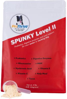 Spunky Level II Probiotics & Digestive Enzymes & Joint Support Dog Supplement, 1-lb bag