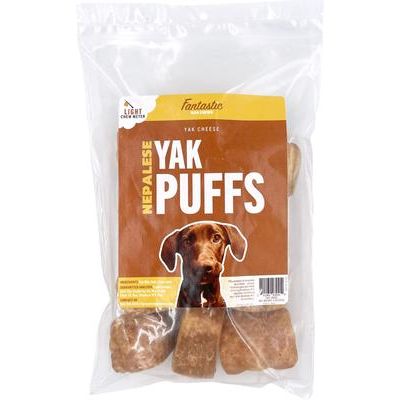 Yak Cheese Puffs Dog Treats, 4-oz bag