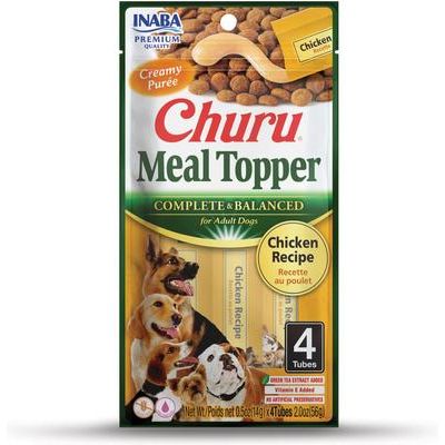 Aderezo para comida para perros con receta de pollo Churu, 24 unidades