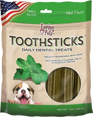 Toothsticks Large Mint Daily Dog Dental Treat, 13-oz bag
