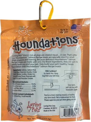 Houndations Salmon Recipe Soft Chew Bites Training Dog Treats, 4-oz bag