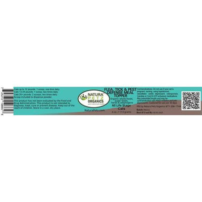Suplemento inmunológico en polvo con sabor a pavo para gatos, defensa contra pulgas, garrapatas y plagas, lata de 4 oz