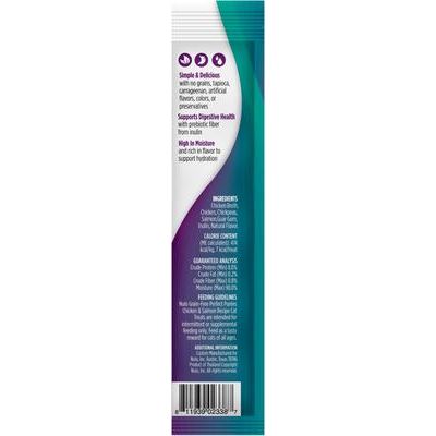 Freestyle Perfect Purees - Premios para lamer sin cereales para gatos con receta de pollo y salmón, 0.5 oz, caja de 48