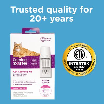 Recambio de difusor de feromonas calmantes para gatos, 30 días de duración, 6 unidades