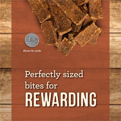 Slow Cooked BBQ Beef Texas Style Glazed Jerky Strips Dog Treats, 10-oz pouch