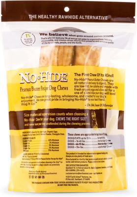 Bundle: Earth Animal No-Hide Medium Rolls Long Lasting Natural Rawhide Alternative Salmon Recipe, 2 count + Peanut Butter Recipe, 2 count + Chicken Recipe Chew Dog Treats, 2 count