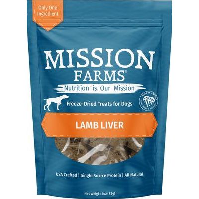 Bison Liver Adult Freeze-Dried Dog Treats, 3-oz bag