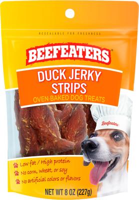 Duck Strips Jerky Dog Treats, 1.58-oz bag, case of 12