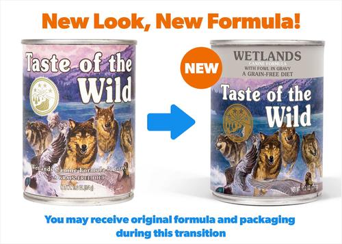 Bundle: Taste of the Wild Wetlands Grain-Free Dry + Canned Dog Food