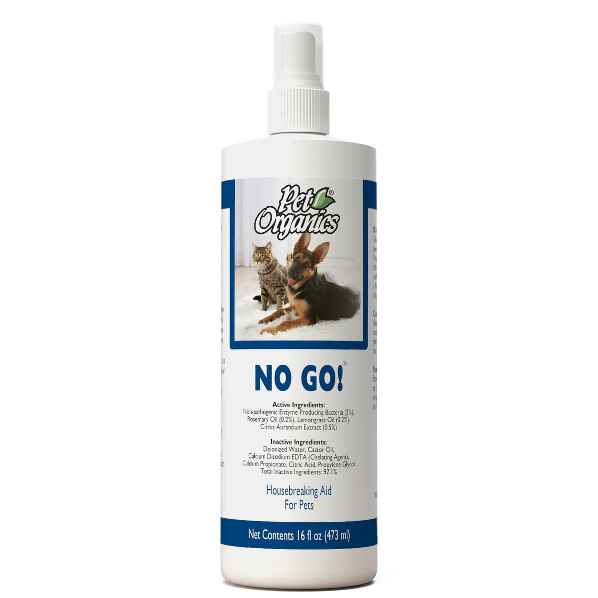 NaturVet Pet Organics No Go!, envase 473 ml (16 fl oz)