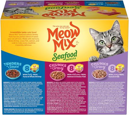 Seafood Selects Variety Pack Wet Cat Food, 2.75-oz cup, case of 24