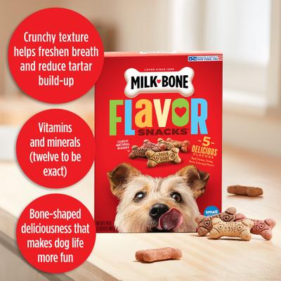 Flavor Snacks Biscuit Small Dog Treats, 3.75-lb box