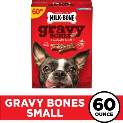 GravyBones Small Biscuit Dog Treats, 3.75-lb box