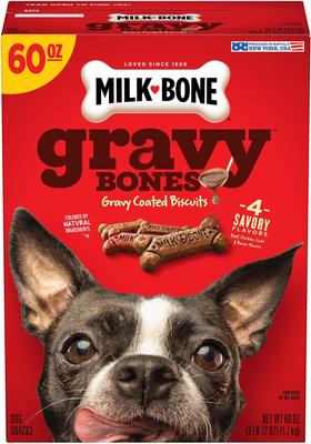 GravyBones Small Biscuit Dog Treats, 3.75-lb box