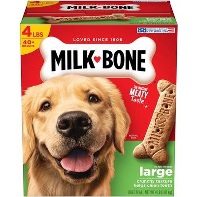 Galletas grandes originales para perros, caja de 4 lb