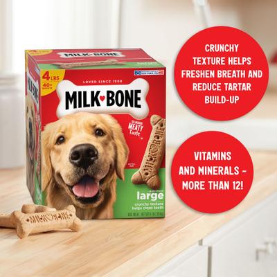 Original Large Biscuit Dog Treats, 4-lb box