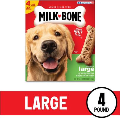 Original Large Biscuit Dog Treats, 4-lb box