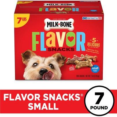 Galletas Flavor Snacks para perros pequeños, caja de 7 lb