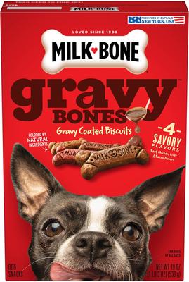 GravyBones Small Biscuit Dog Treats, 3.75-lb box