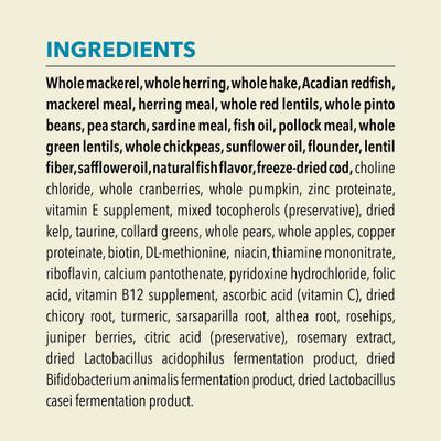 Wild Atlantic Saltwater Fish with Freeze-Dried Liver Grain-Free Dry Cat Food, 10-lb bag