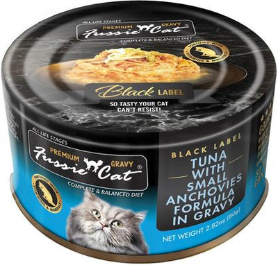 Tuna with Small Anchovies in Gravy Wet Cat Food, 2.82-oz can, case of 24