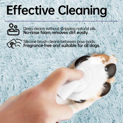 Fragrance-Free No-Rinse Foaming Dog Paw Cleaner, 5-fl oz bottle