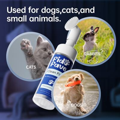 Fragrance-Free No-Rinse Foaming Dog Paw Cleaner, 5-fl oz bottle