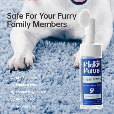 Fragrance-Free No-Rinse Foaming Dog Paw Cleaner, 5-fl oz bottle