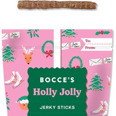 Premios para perros Holly Jolly Beef & Carrot con ingredientes limitados, cecina, bolsa de 4 oz