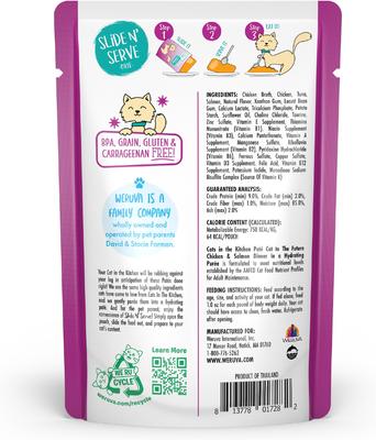 Cats in the Kitchen Cat to The Future with Chicken & Salmon Grain-Free Cat Food Pouches, 3-oz pouch, case of 12