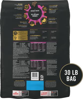 Bundle: Purina Pro Plan Adult Sensitive Skin & Stomach Salmon & Rice Formula Dry Dog Food, 30-lb bag + Skin Care Soft Chew Supplement, 7 count