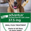 Bundle: Advantus Flea Oral Treatment, 23-110 lbs, 7 Soft Chews + Pet Protect Fast Acting Calming Supplement for Dogs, 60 count