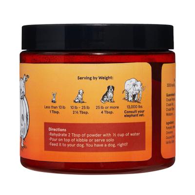 Pumpkin Spice Digestive Broth Powder Dog Food Topper, 6.1-oz jar