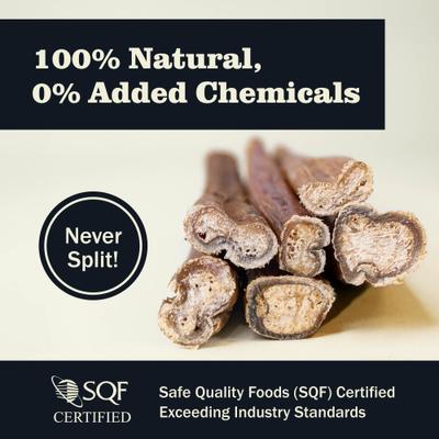 Premium 7" Bully Sticks Dog Treats, 6 count