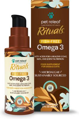 Omega 3 Algae Liquid Skin & Coat Supplement for Dogs & Cats, 2-oz jar
