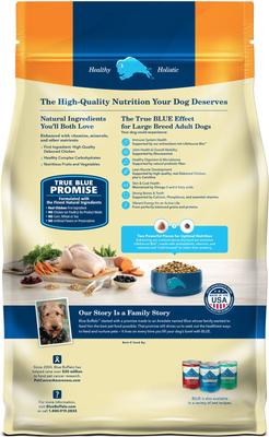 Paquete: Alimento húmedo Blue Buffalo Wilderness con carne de res y salmón + Alimento seco para perros de razas grandes con receta de pollo y arroz integral Life Protection Formula