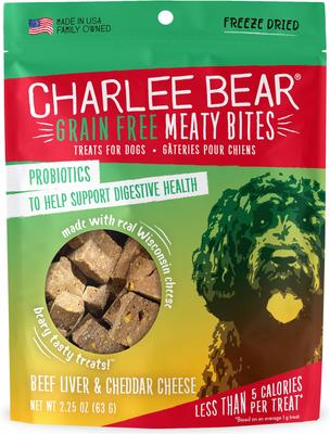 Meaty Bites Beef Liver & Sweet Potatoes Grain-Free Freeze-Dried Dog Treats, 2.25-oz bag