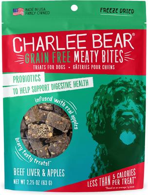 Meaty Bites Beef Liver & Sweet Potatoes Grain-Free Freeze-Dried Dog Treats, 2.25-oz bag