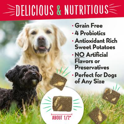 Meaty Bites Beef Liver & Sweet Potatoes Grain-Free Freeze-Dried Dog Treats, 2.25-oz bag