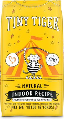 Natural Indoor Recipe Chicken Flavor Dry Cat Food, 18-lb bag, bundle of 3