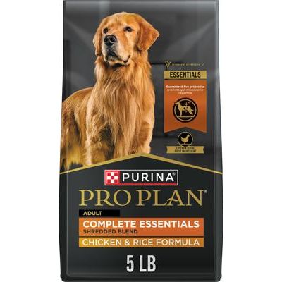 Alimento seco para perros con fórmula de pollo y arroz desmenuzado con alto contenido proteico y probióticos, bolsa de 35 lb