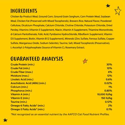 Natural Indoor Recipe Chicken Flavor Dry Cat Food, 18-lb bag, bundle of 3