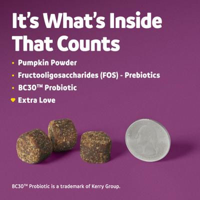 Bundle: Vibeful Favorites Bundle – Digestive & Calming Support Pumpkin & Peanut Butter Dog Soft Chew Supplements, 28 count