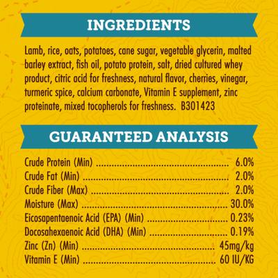 Puppy Naturals Lamb Recipe Soft & Chewy Training Dog Treats, 5-oz pouch