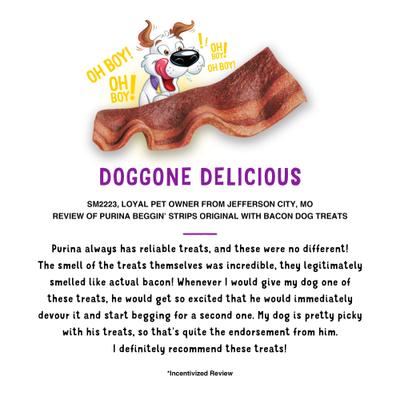 Strips Original Bacon Dog Treats, 6-oz