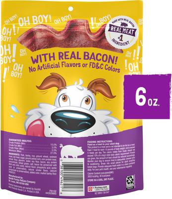 Strips Original Bacon Dog Treats, 6-oz
