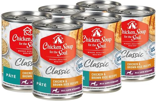 Classic Whitefish & Salmon Recipe Pate Wet Dog Food, 13-oz can, case of 12