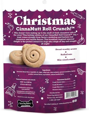 Cinnamutt Roll Crunch Dog Bakery, 5-oz bag