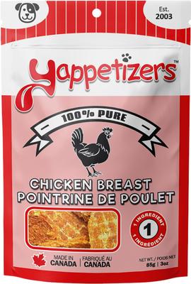 Chicken Breast High Protein Grain-Free Dehydrated Dog Treats, 3-oz bag